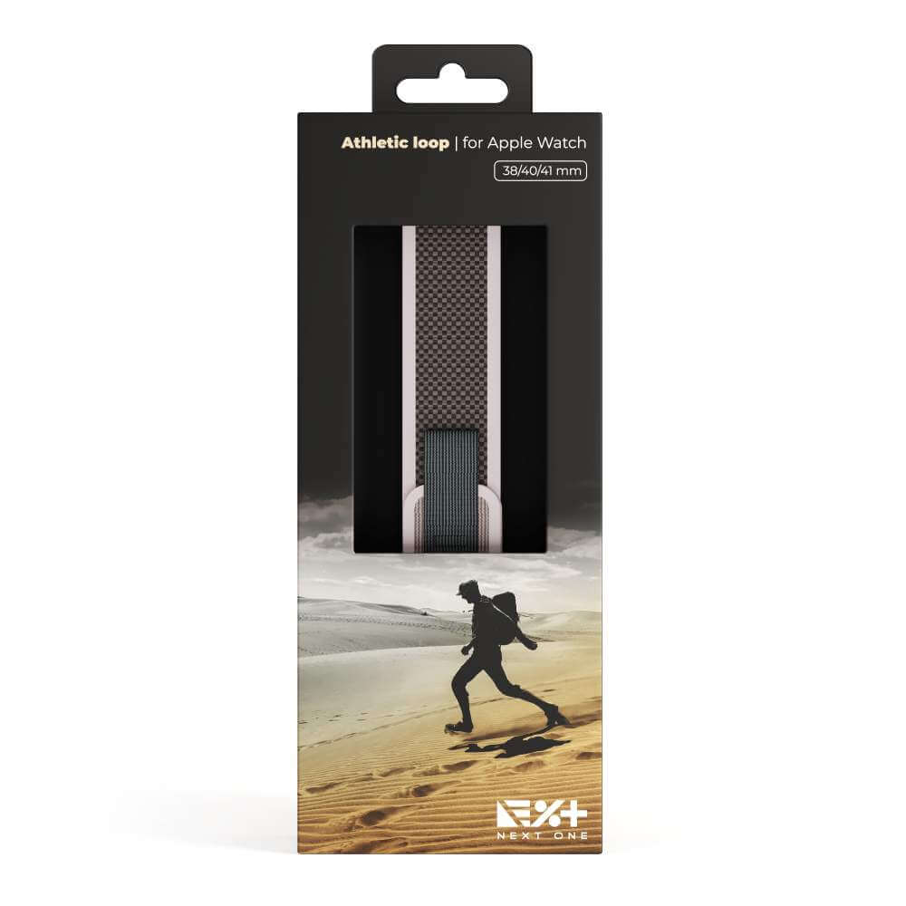 Curea NEXT ONE Athletic Loop pentru Apple Watch 41mm, Pink Sand - iSTYLE RO