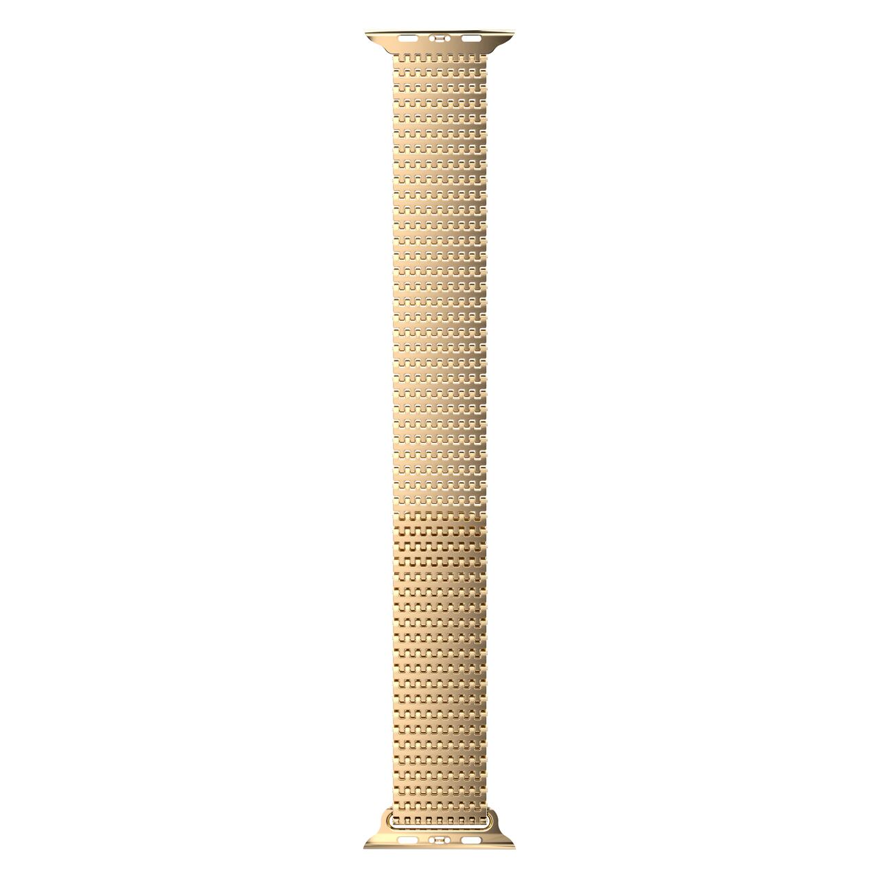 Curea metalica MESH NEXT ONE pentru Apple Watch 41/40/38 mm, Auriu - iSTYLE RO