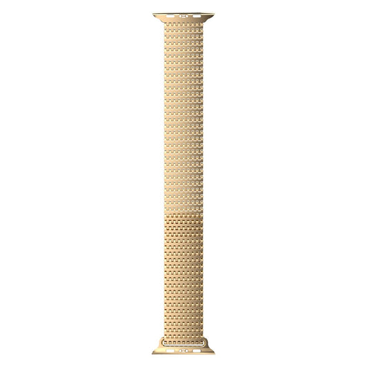 Curea metalica MESH NEXT ONE pentru Apple Watch 44/45/49 mm, Auriu - iSTYLE RO