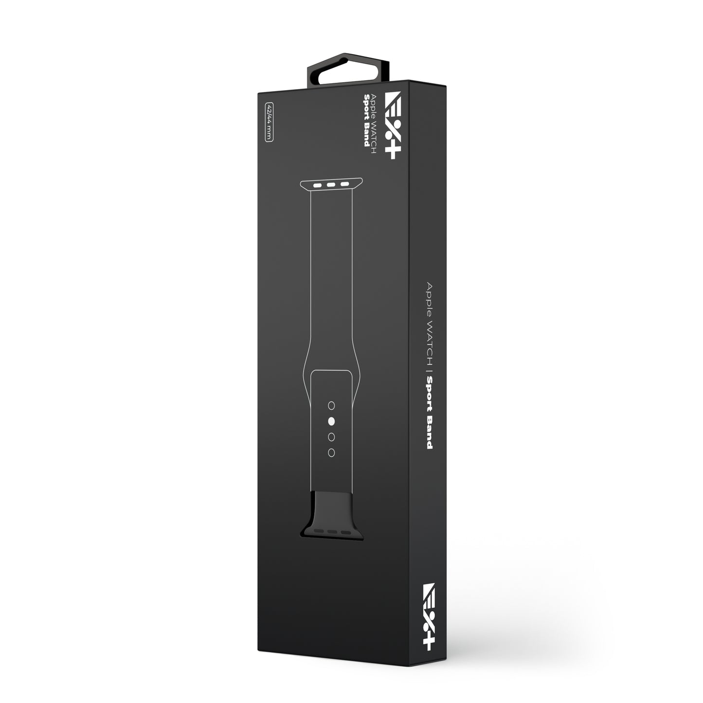 Curea NEXT ONE pentru Apple Watch 42/44mm, Silicon, Negru - iSTYLE RO
