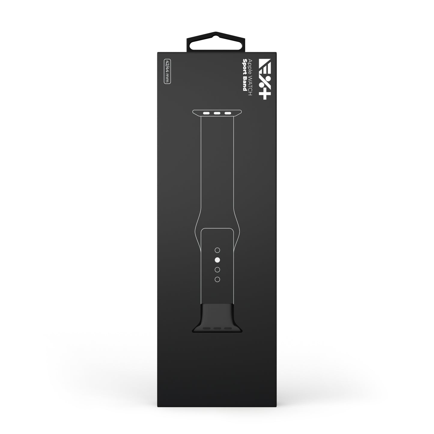 Curea NEXT ONE pentru Apple Watch 42/44mm, Silicon, Negru - iSTYLE RO