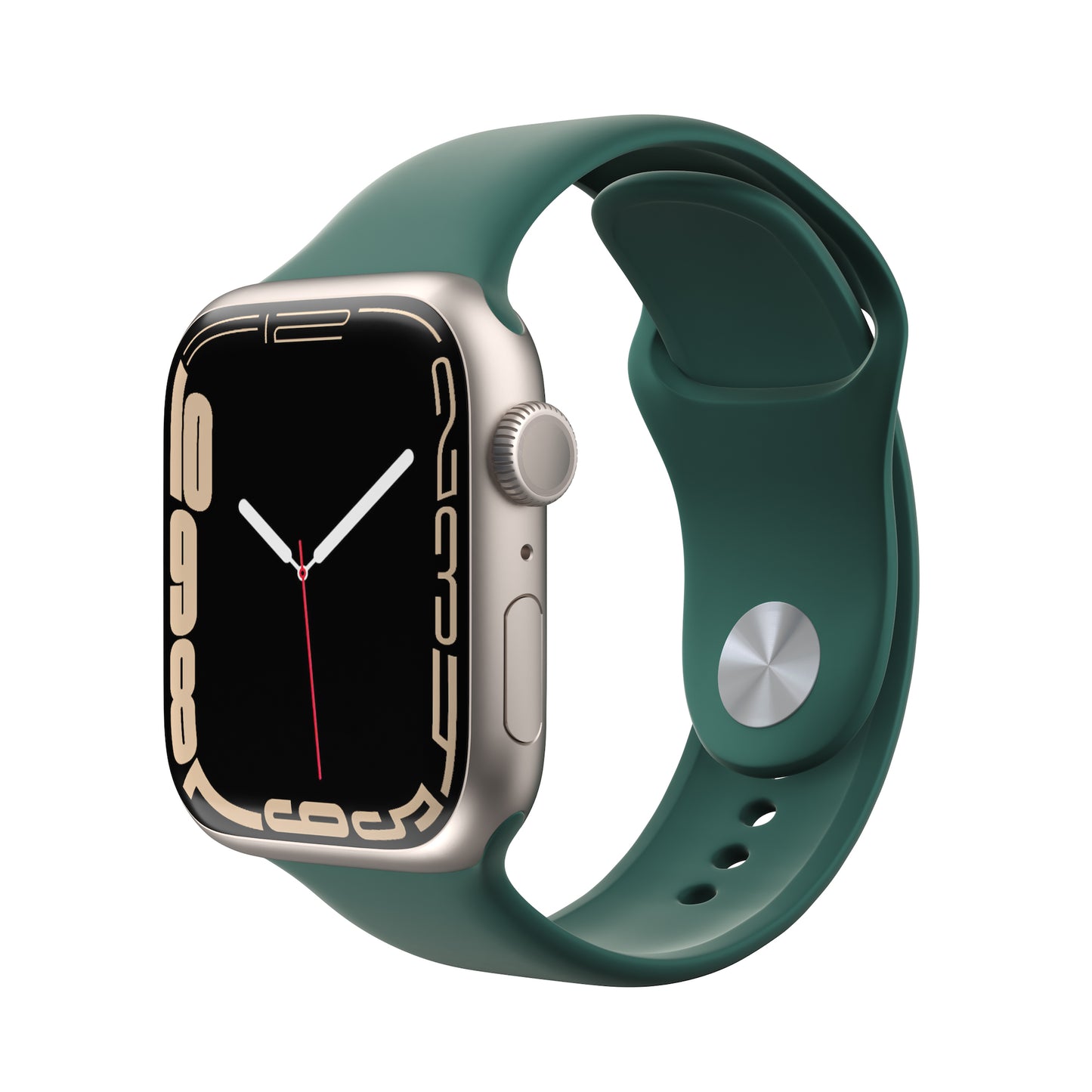 Curea NEXT ONE pentru Apple Watch 42/44mm, Silicon, Verde - iSTYLE RO