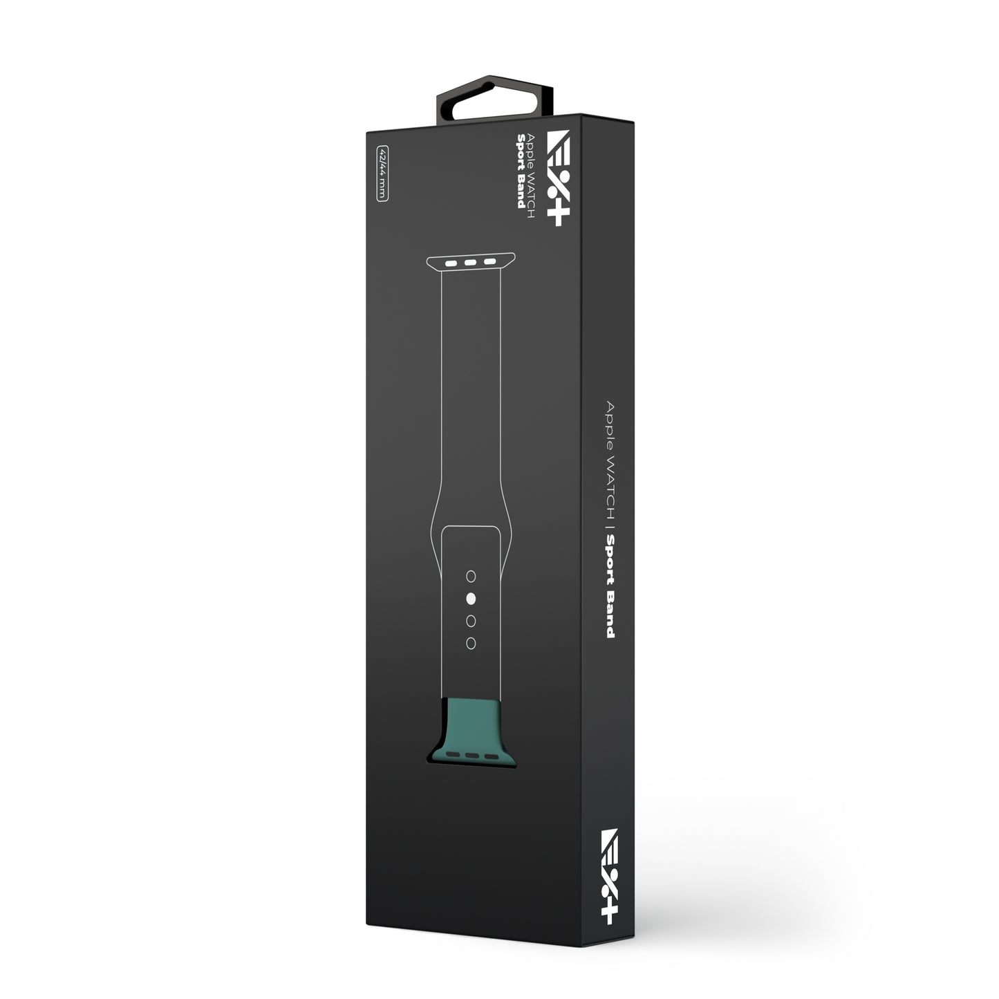 Curea NEXT ONE pentru Apple Watch 42/44mm, Silicon, Verde - iSTYLE RO