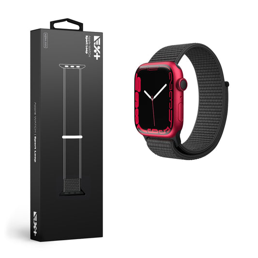 Curea NEXT ONE pentru Apple Watch 42/44mm Sport Loop, Negru - iSTYLE RO