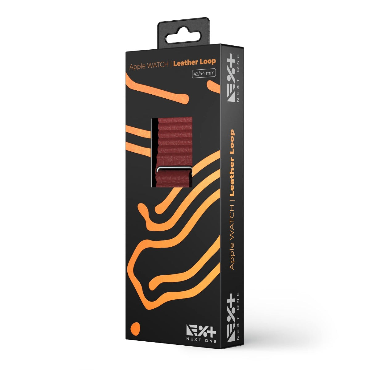 Curea NEXT ONE Leather Loop pentru Apple Watch 42-44mm, Claret - iSTYLE RO