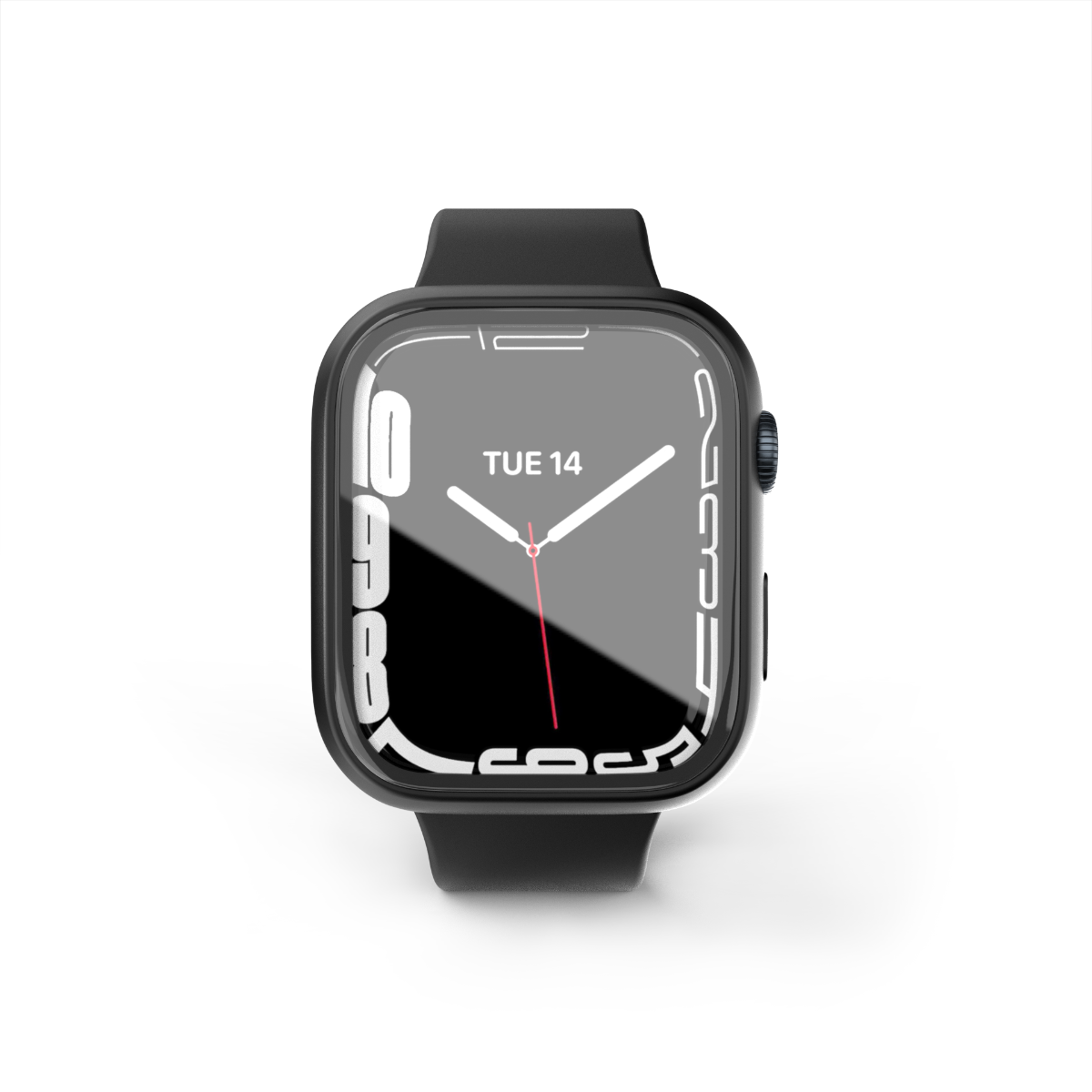 Husa de protectie NEXT ONE pentru Apple Watch 45mm, Negru - iSTYLE RO