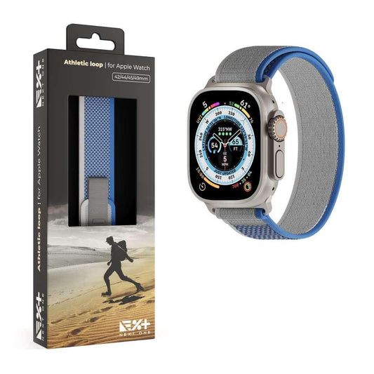 Curea NEXT ONE Athletic Loop pentru Apple Watch 45/49mm, Silver - iSTYLE RO