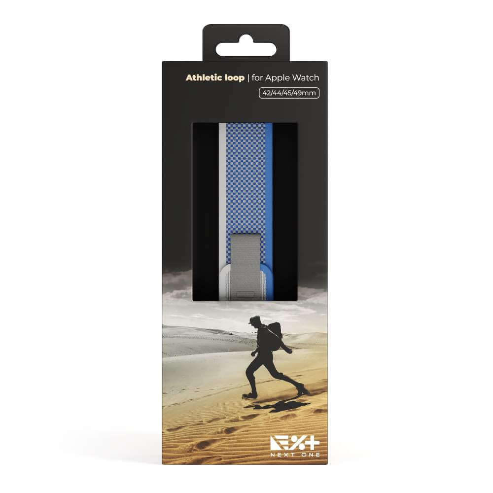 Curea NEXT ONE Athletic Loop pentru Apple Watch 45/49mm, Silver - iSTYLE RO