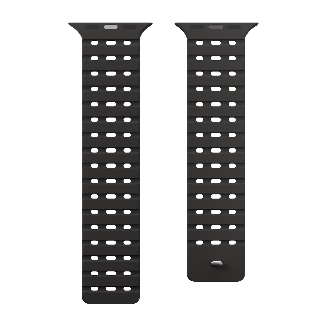 Curea NEXT ONE pentru Apple Watch 46/49 mm, Silicon, Negru - iSTYLE RO
