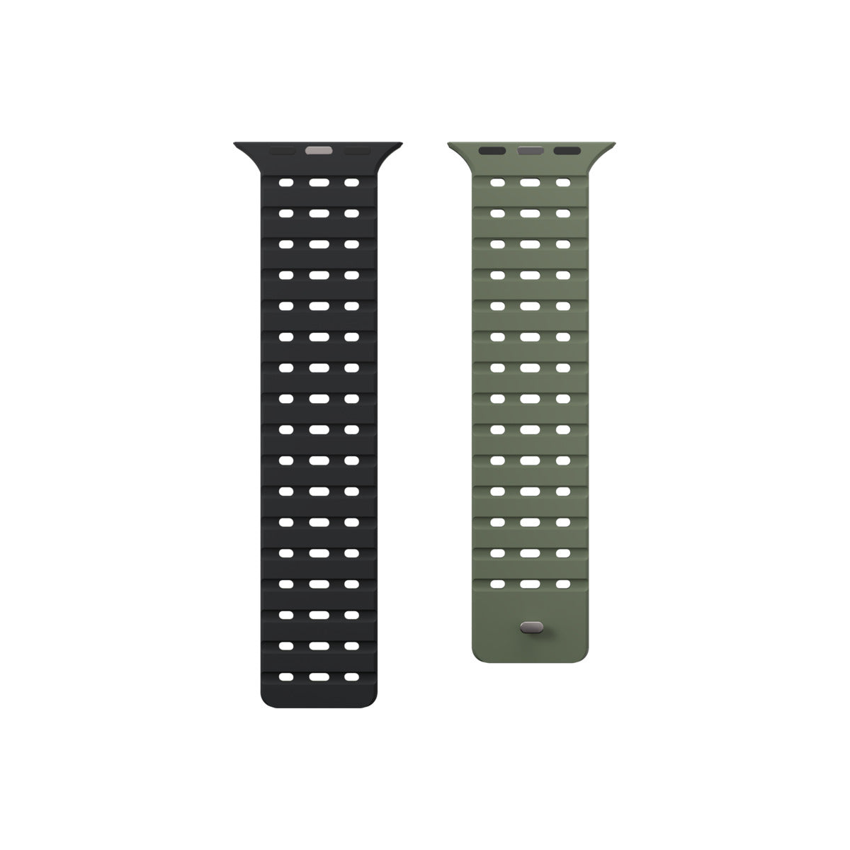 Curea NEXT ONE pentru Apple Watch 46/49 mm, Silicon, Verde - iSTYLE RO