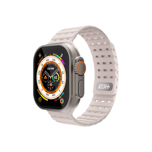 Curea NEXT ONE pentru Apple Watch 46/49 mm, Silicon, Roz - iSTYLE RO