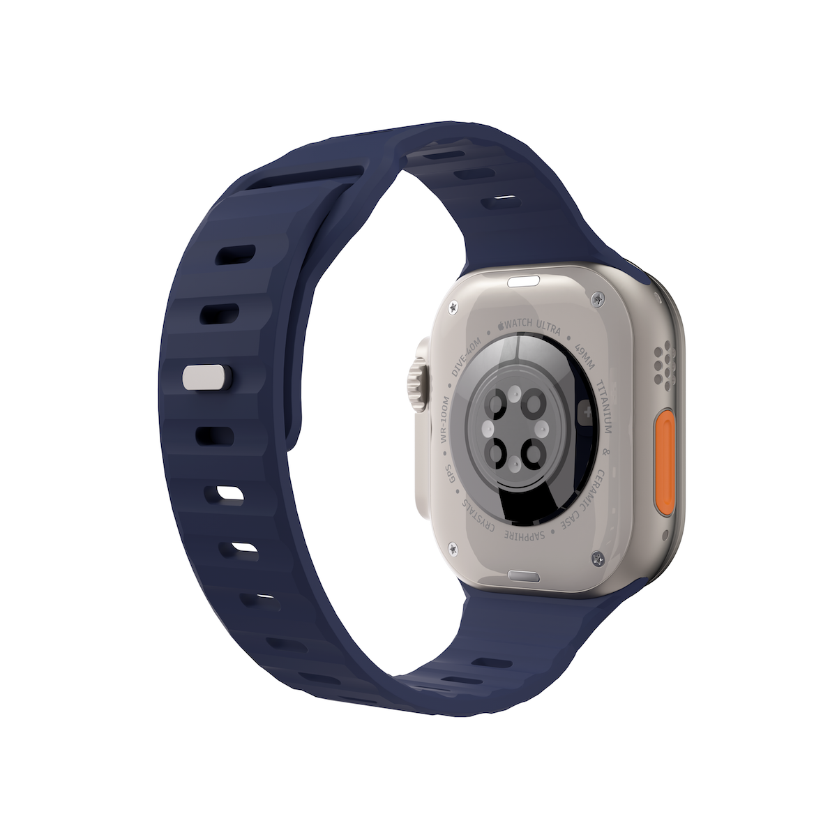 Curea NEXT ONE ACTIVE pentru Apple Watch 44/46/49mm, Silicon, Albastru - iSTYLE RO