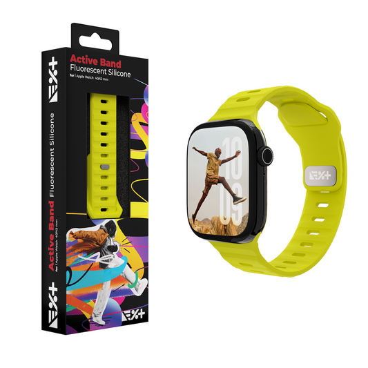 Curea NEXT ONE ACTIVE pentru Apple Watch 40/42mm, Silicon, Fluorescent - iSTYLE RO