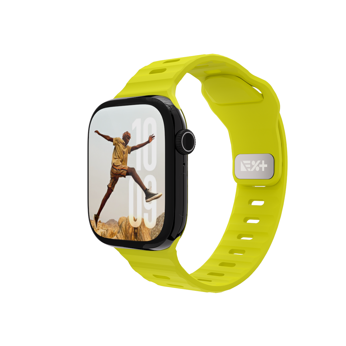 Curea NEXT ONE ACTIVE pentru Apple Watch 40/42mm, Silicon, Fluorescent - iSTYLE RO