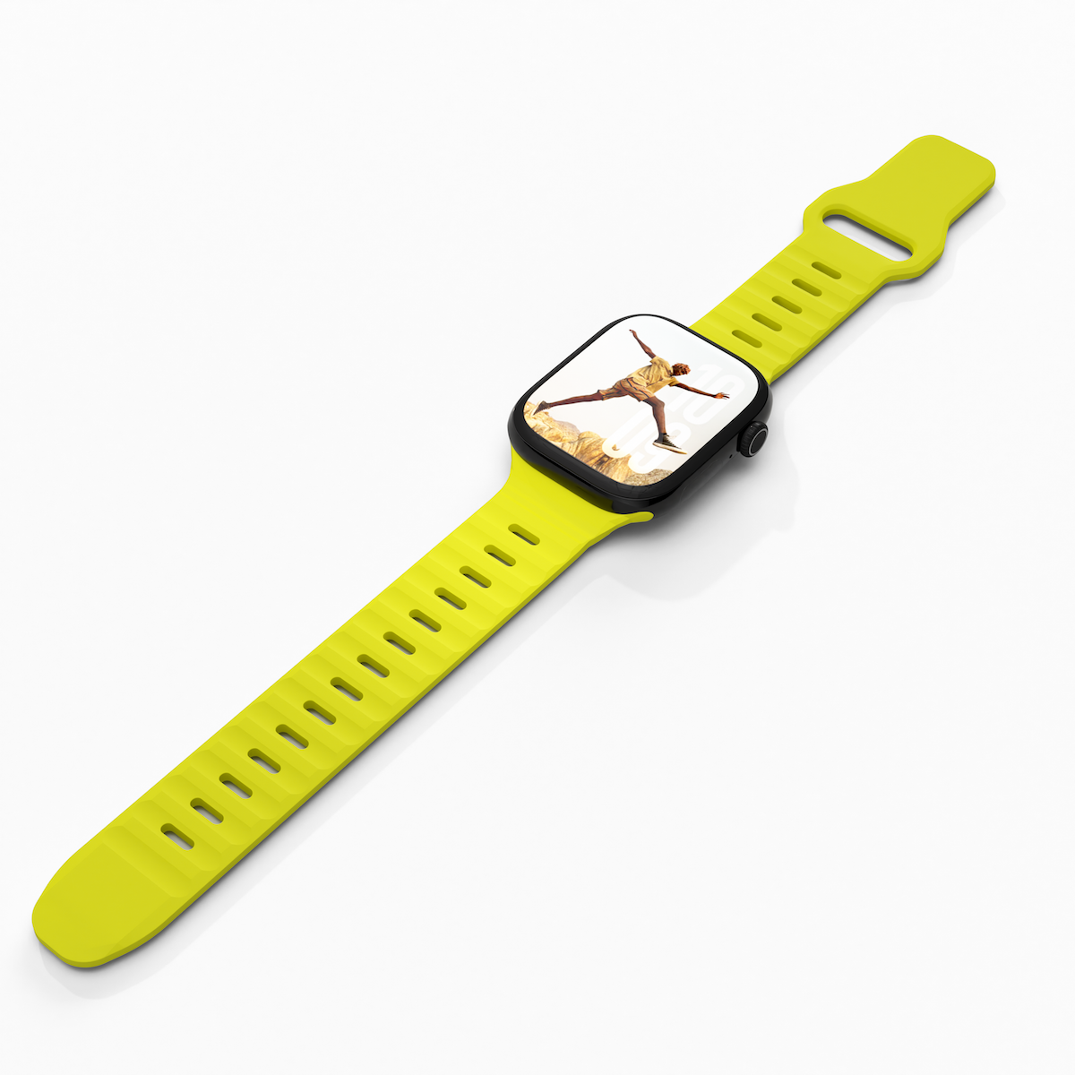 Curea NEXT ONE ACTIVE pentru Apple Watch 40/42mm, Silicon, Fluorescent - iSTYLE RO