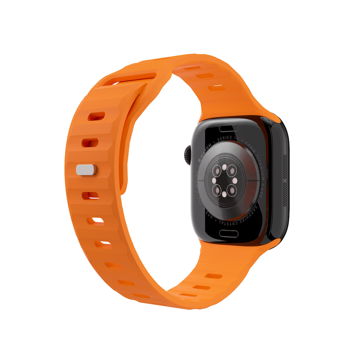 Curea NEXT ONE ACTIVE pentru Apple Watch 40/42mm, Silicon, Portocaliu - iSTYLE RO
