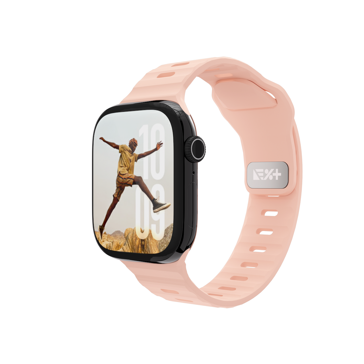 Curea NEXT ONE ACTIVE pentru Apple Watch 40/42mm, Silicon, Roz - iSTYLE RO