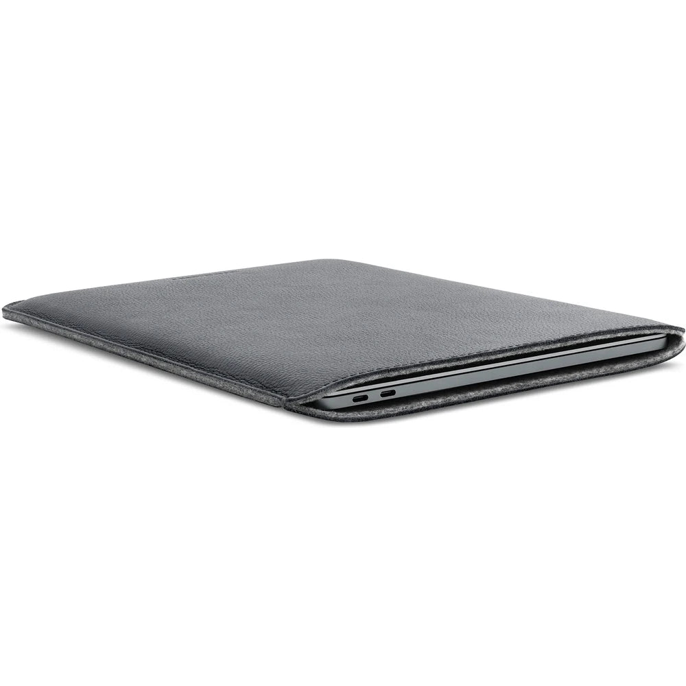 Husa de protectie Woolnut pentru MacBook Pro 13" / MacBook Air, Piele, Gri - iSTYLE RO