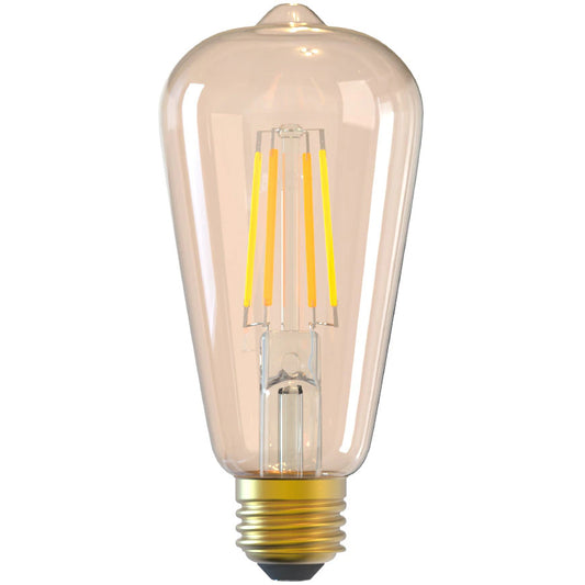 Bec WiFi Filament, E27, 6W, fumuriu, lumina alba/calda, reglabil - iSTYLE RO