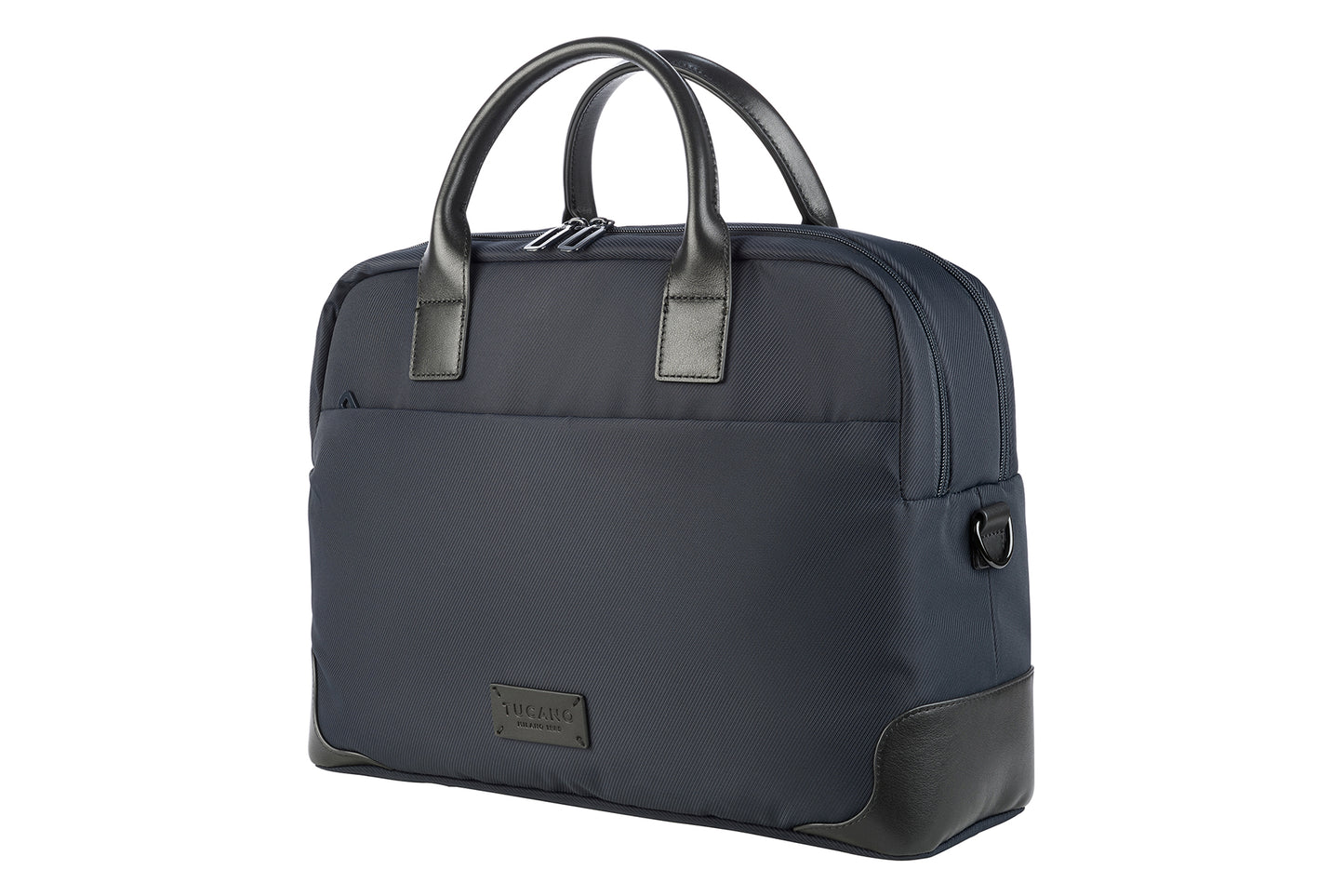 Geanta Tucano cu elemente de piele, 16", Bleumarin/Negru - iSTYLE RO