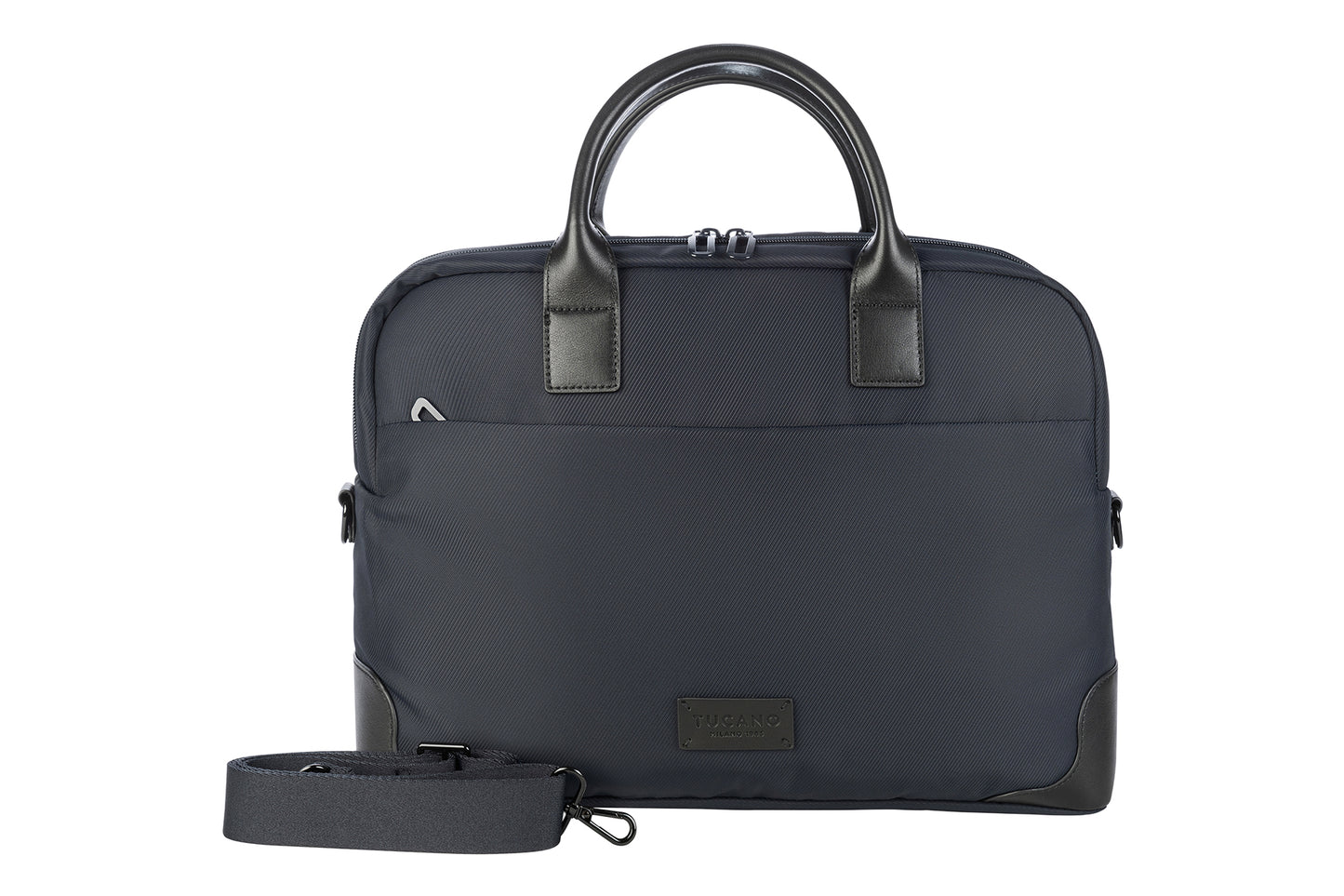 Geanta Tucano cu elemente de piele, 16", Bleumarin/Negru - iSTYLE RO