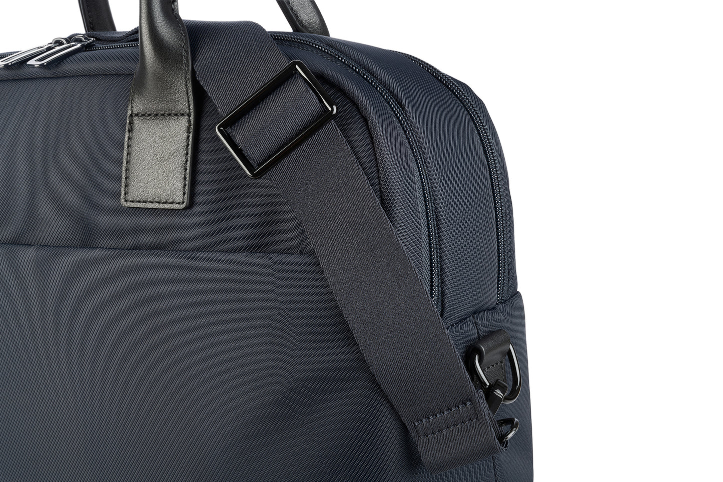 Geanta Tucano cu elemente de piele, 16", Bleumarin/Negru - iSTYLE RO