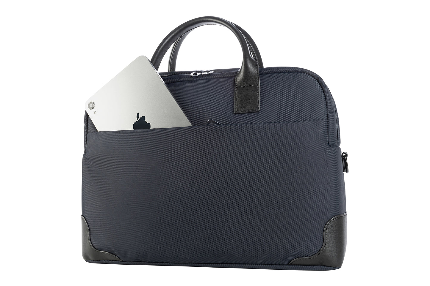 Geanta Tucano cu elemente de piele, 16", Bleumarin/Negru - iSTYLE RO