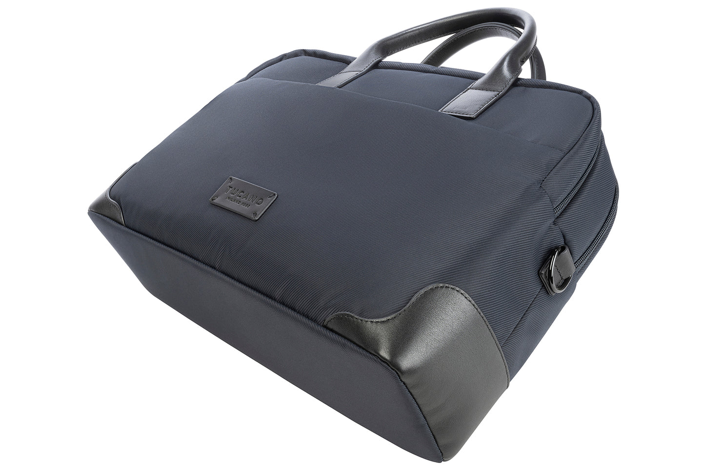 Geanta Tucano cu elemente de piele, 16", Bleumarin/Negru - iSTYLE RO