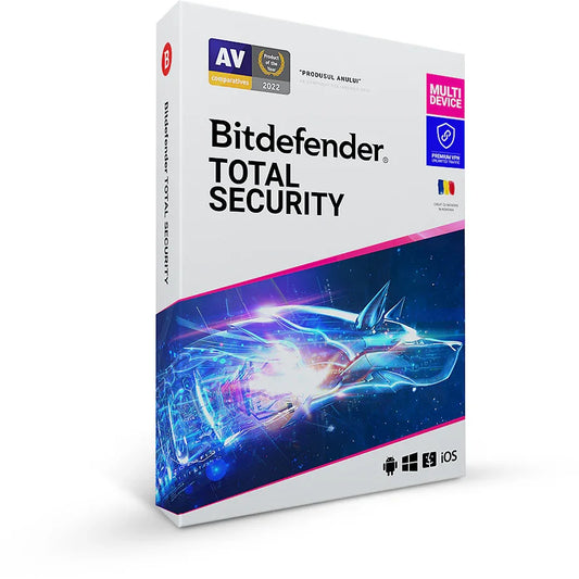Bitdefender Total Security & Premium VPN - 10 dispozitive, 1 an