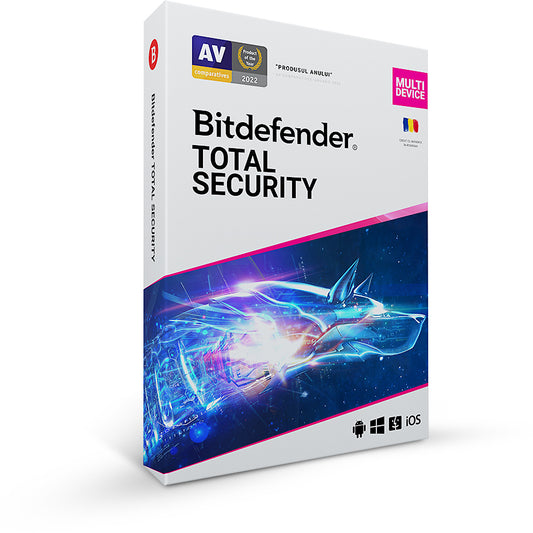 Bitdefender Total Security - 5 dispozitive, 1 an
