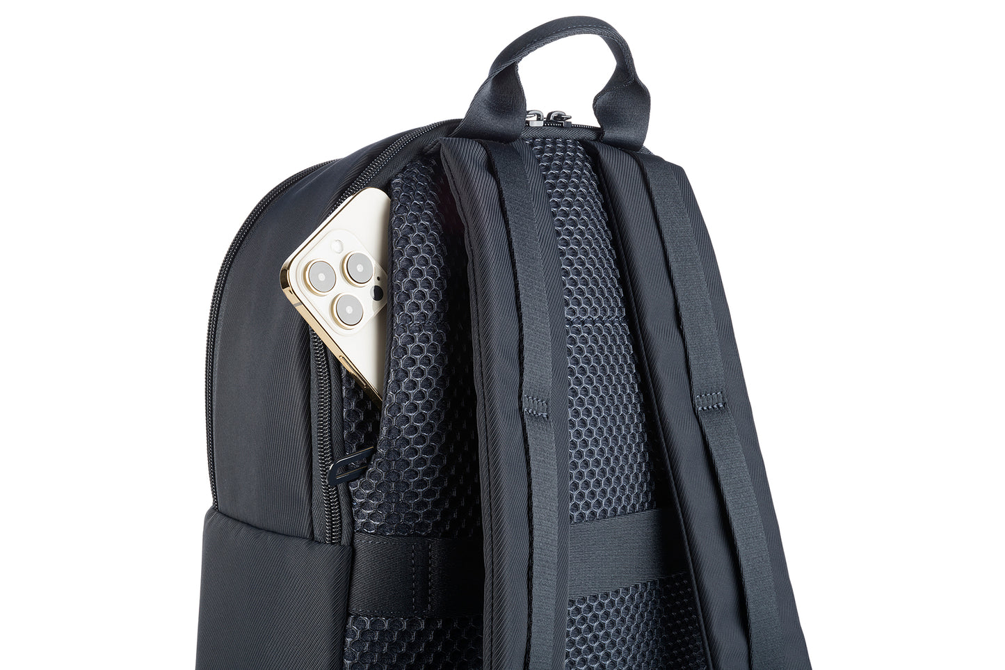 Rucsac Tucano cu elemente de piele, 16", Bleumarin/Negru - iSTYLE RO