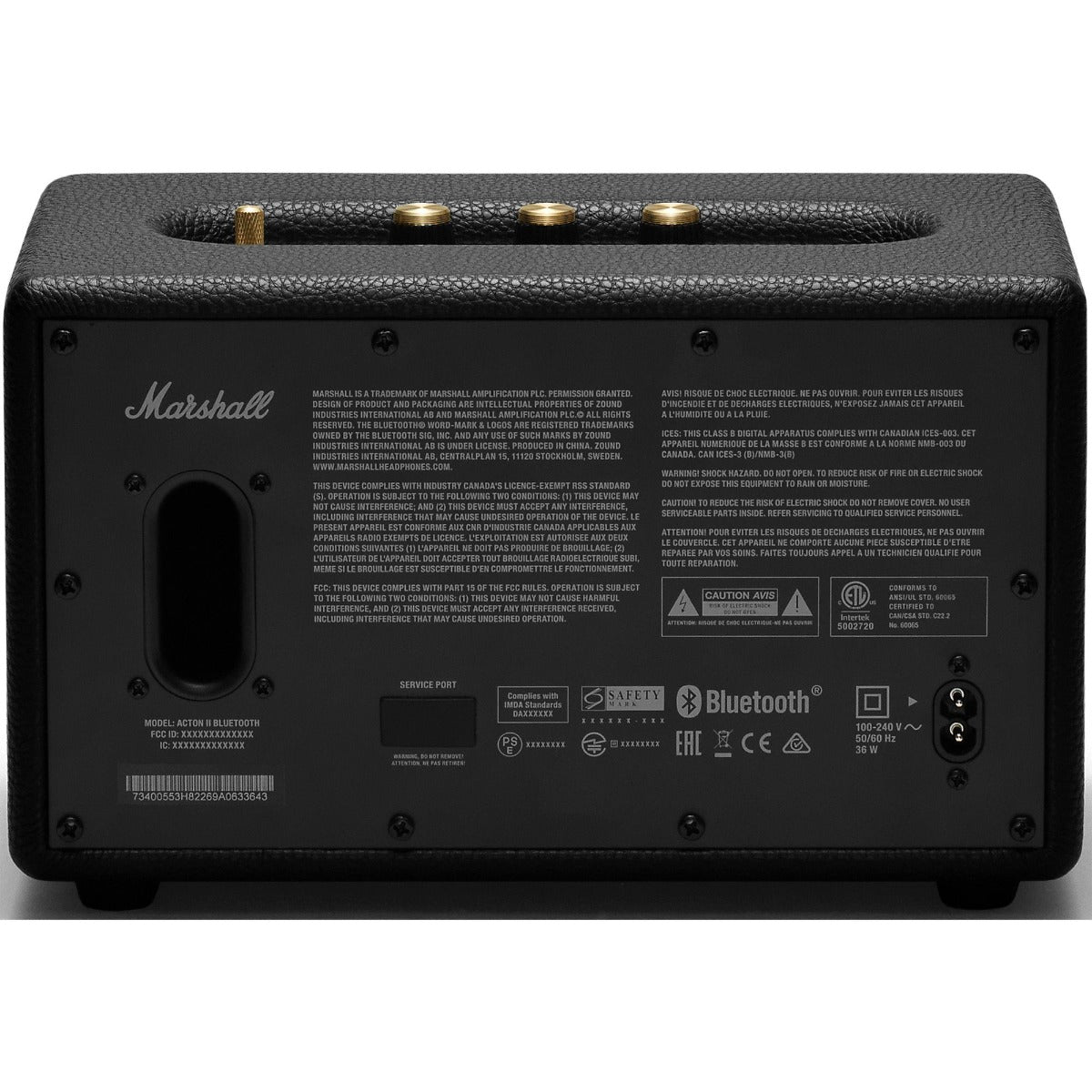 Boxa portabila MARSHALL Acton II, Negru - iSTYLE RO