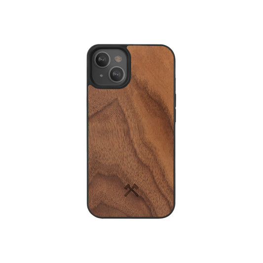 Husa de protectie Woodcessories cu MagSafe pentru iPhone 13 Mini, Walnut - iSTYLE RO