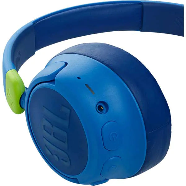 Casti Over-Ear pentru copii JBL JR460NC, Bluetooth, Active Noise Cancelling, Microfon, Albastru - iSTYLE RO
