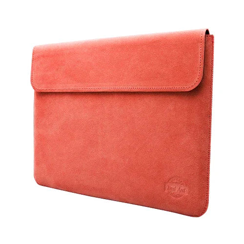 Husa de protectie REDANT cu clapă pentru MacBook Pro 14, Piele, Rosu - iSTYLE RO