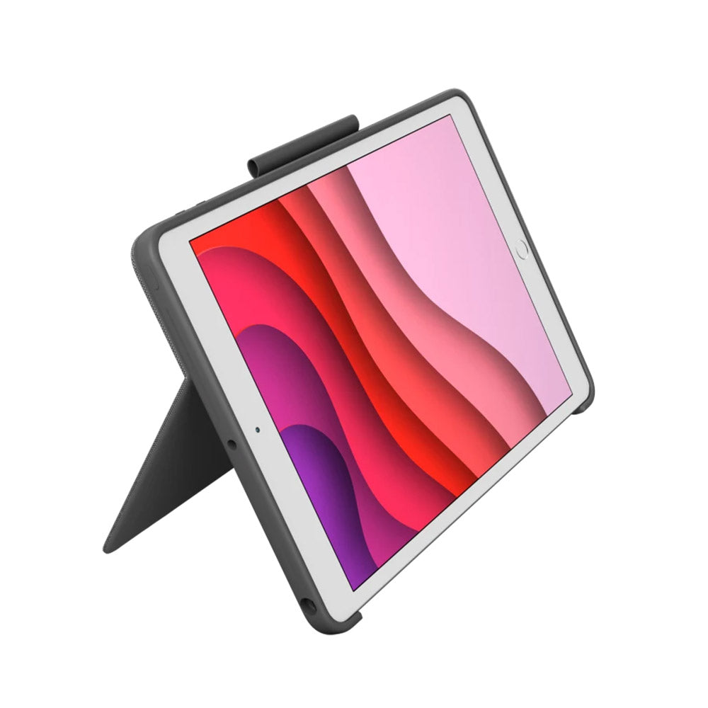 Husa cu tastatura Logitech Combo Touch pentru iPad 10.2" (gen 7,8,9), Carbon Black - iSTYLE RO