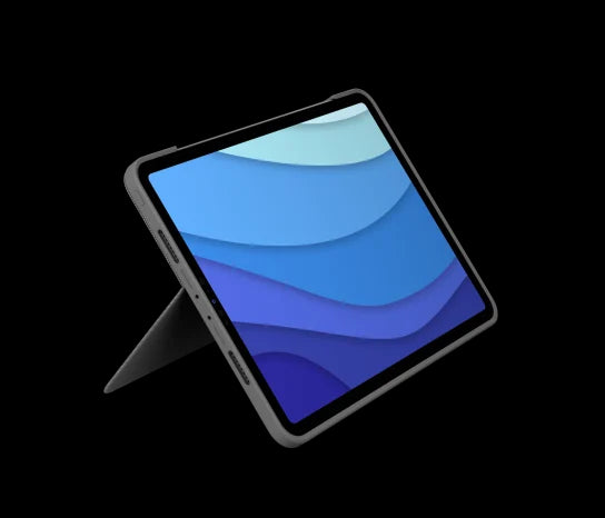 Husa Logitech Combo Touch cu tastatura si trackpad detasabile pentru iPad Pro 11" gen 1-4, US, Gri - iSTYLE RO