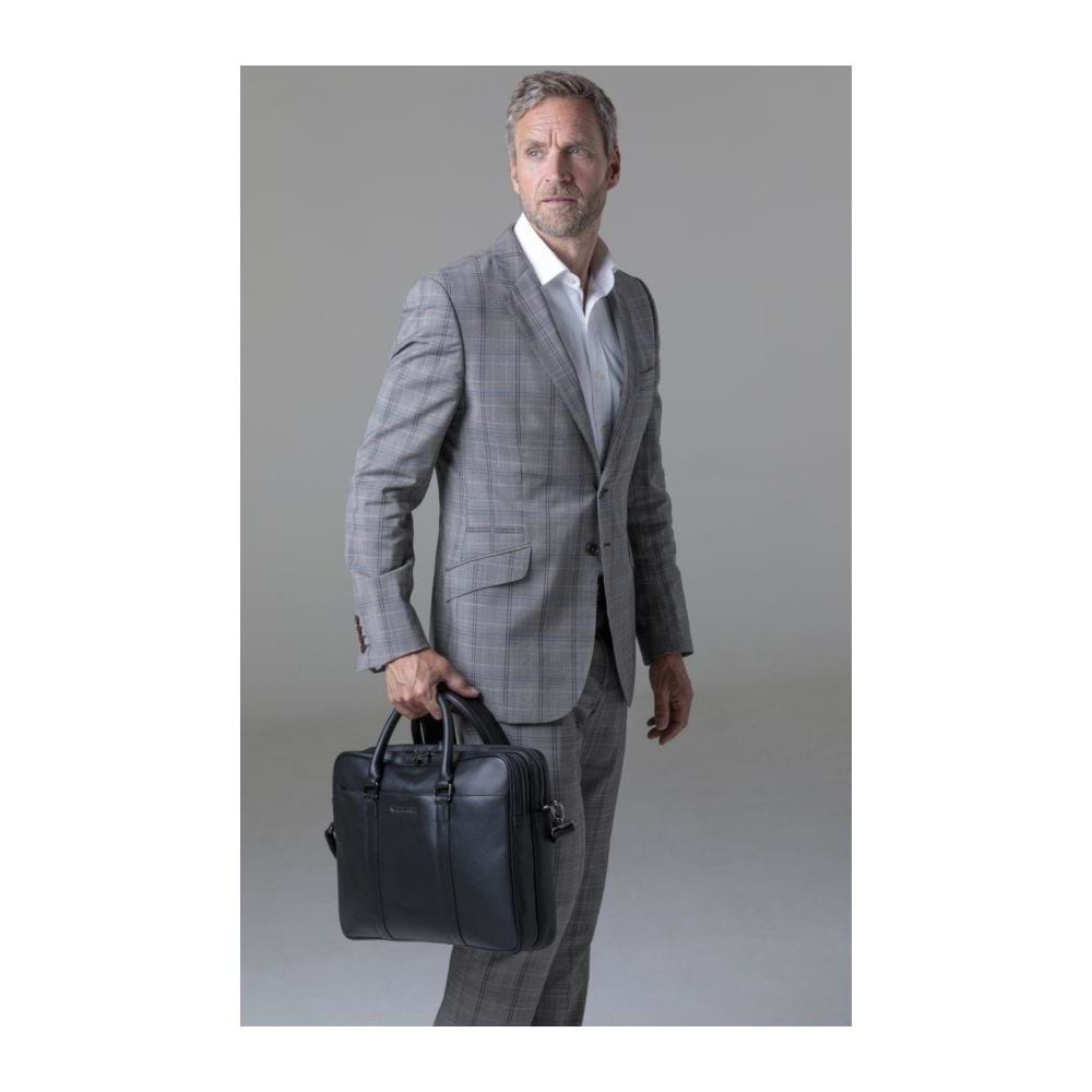 Geanta dbramante1928 Skanderborg 16", Piele, Negru - iSTYLE RO