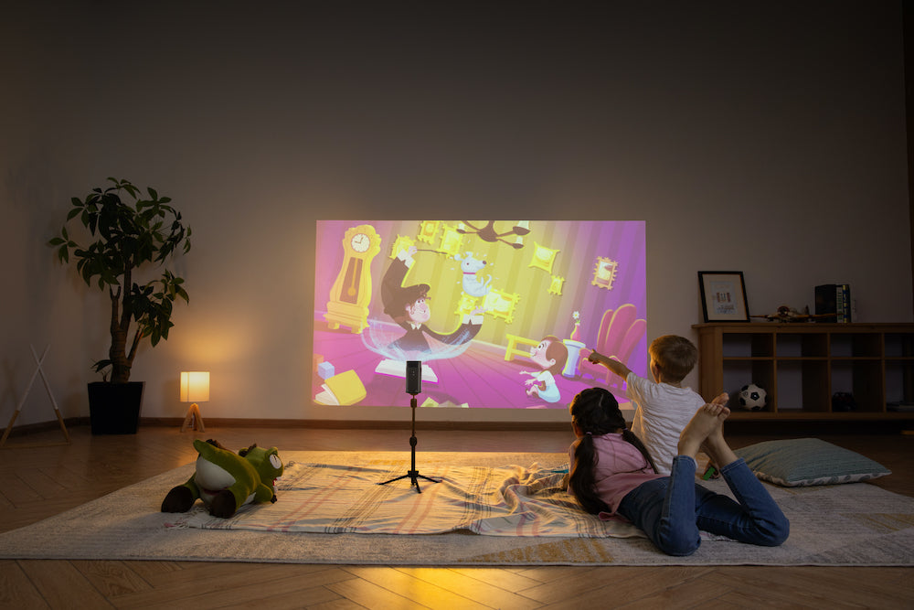 Videoproiector portabil Anker Nebula Apollo, Wi-Fi, 200 ANSI Lumens, DLP, Android TV, AutoFocus, Difuzor 6W, Negru - iSTYLE RO