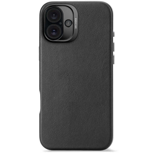 Husa de protectie DECODED pentru iPhone 16 Plus, Piele, Negru - iSTYLE RO