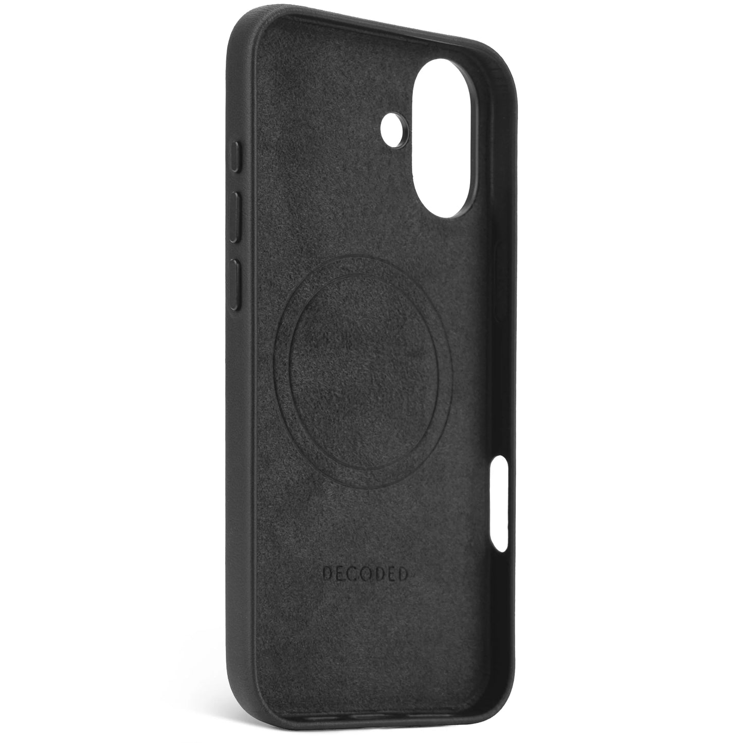 Husa de protectie DECODED pentru iPhone 16 Plus, Piele, Negru - iSTYLE RO