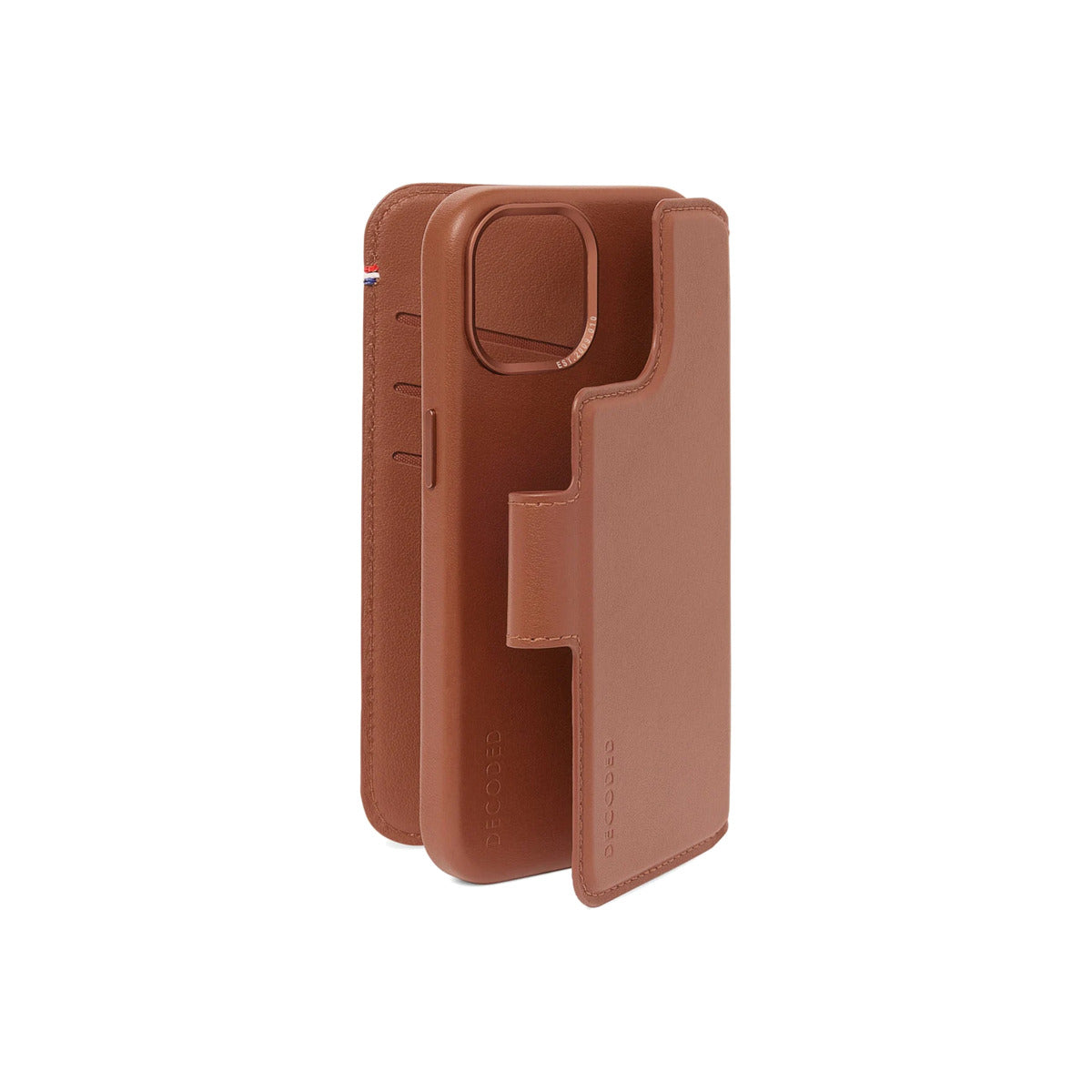 Husa de protectie Decoded cu portofel detasabil iPhone 15 Pro Max, Piele, Maro - iSTYLE RO