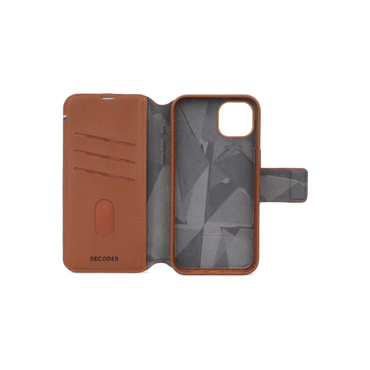 Husa de protectie Decoded cu portofel detasabil iPhone 15 Pro Max, Piele, Maro - iSTYLE RO
