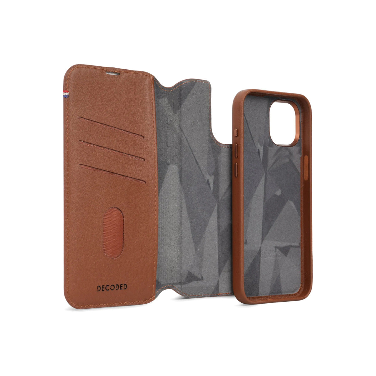 Husa de protectie Decoded cu portofel detasabil iPhone 15 Pro Max, Piele, Maro - iSTYLE RO