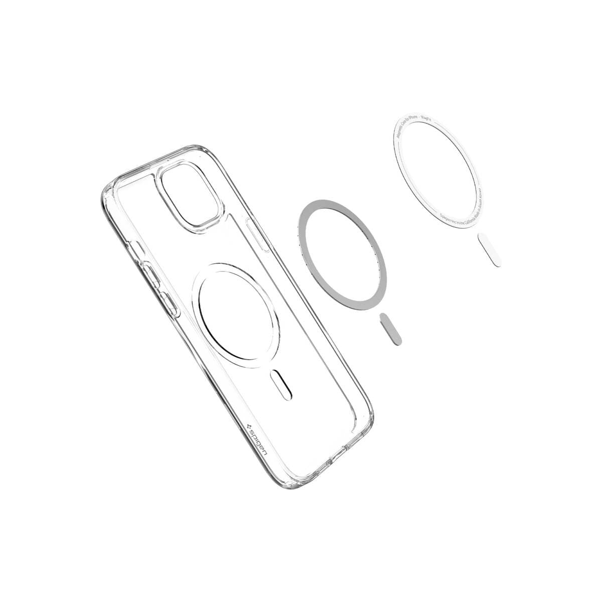 Resigilat: Husa de protectie Spigen Crystal Hybrid pentru iPhone 14, Alb Transparent - iSTYLE RO