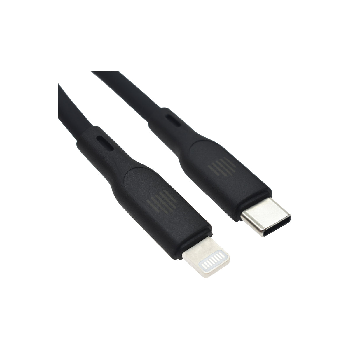 Cablu de date Dviced USB-C la Lightning silicon 1.25m, Negru - iSTYLE RO