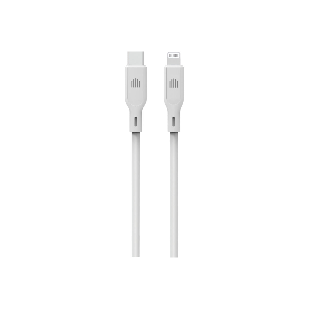 Cablu de date Dviced USB-C la Lightning silicon 1.25m, Alb - iSTYLE RO