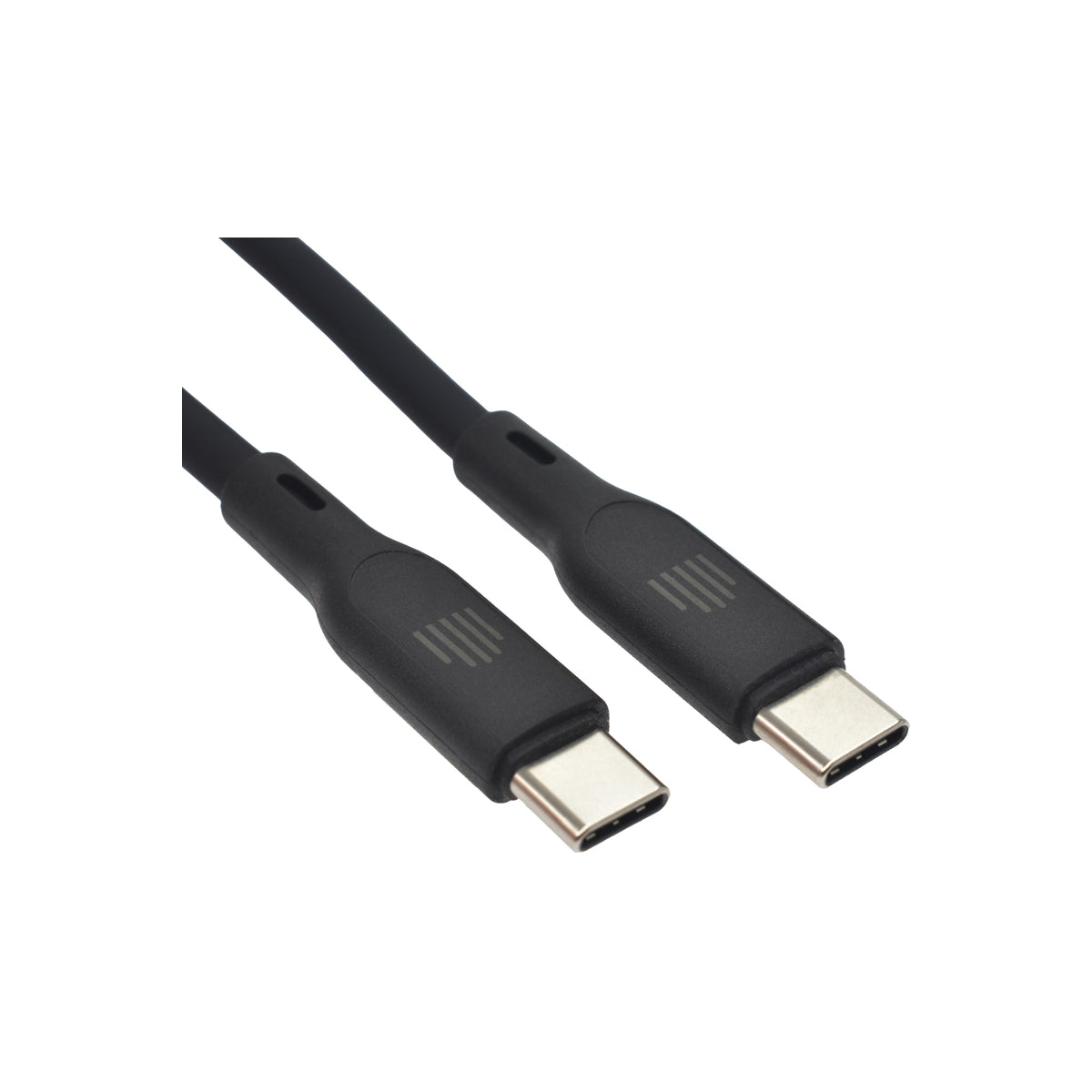 Cablu de date Dviced USB-C la USB-C silicon 1.25m, Negru - iSTYLE RO
