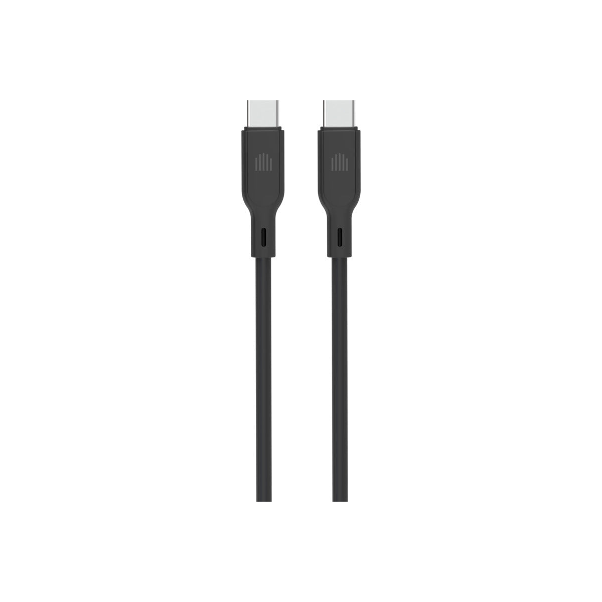 Cablu de date Dviced USB-C la USB-C silicon 1.25m, Negru - iSTYLE RO