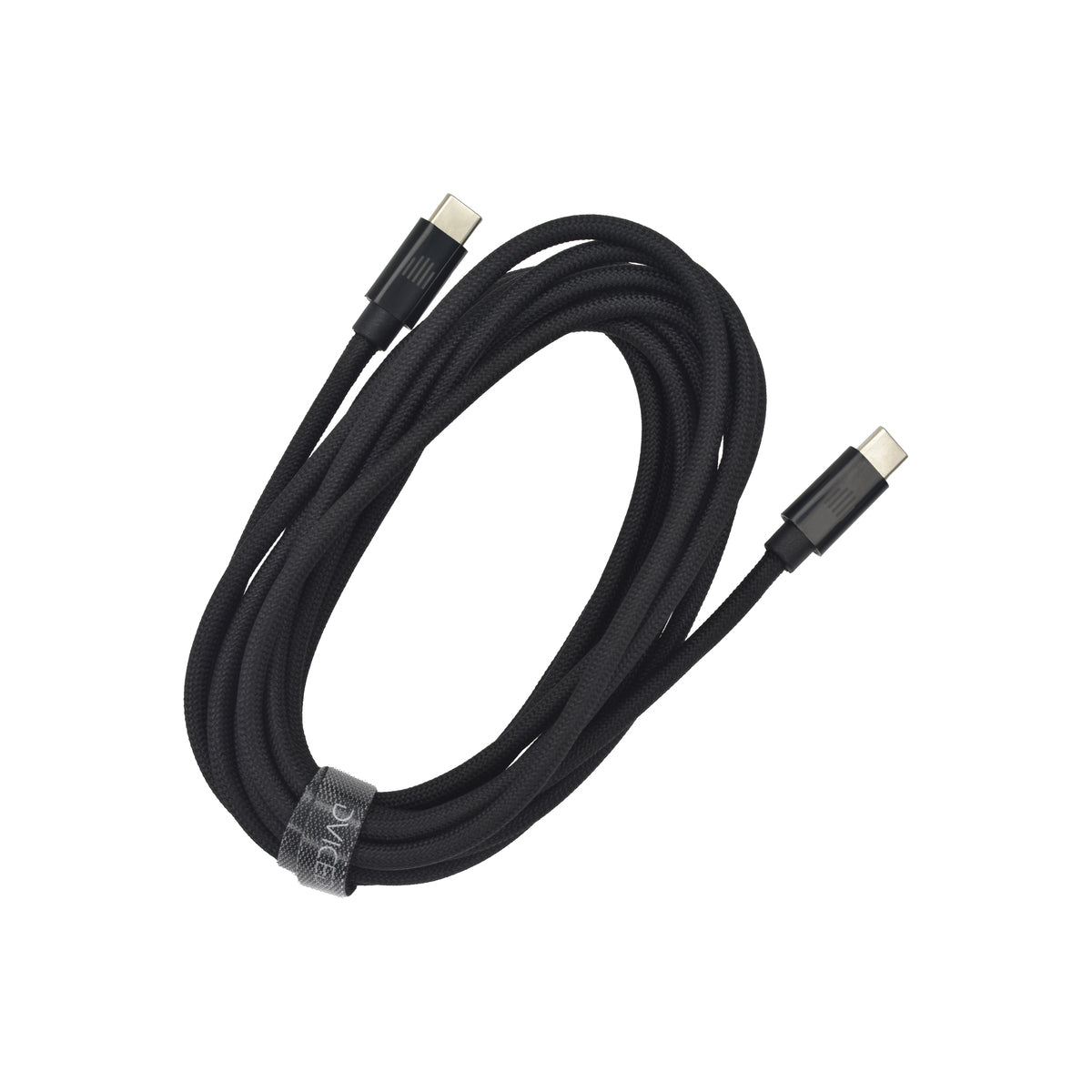 Cablu de date Dviced USB-C la USB-C Nylon Textile 3m, Negru - iSTYLE RO